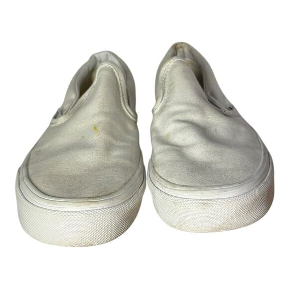 Vans Classic All Double White Sneakers Slip-On Women’s Size 7.5 - Picture 2 of 8